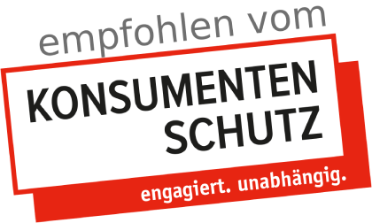 Empfohlen vom Konsumentenschutz