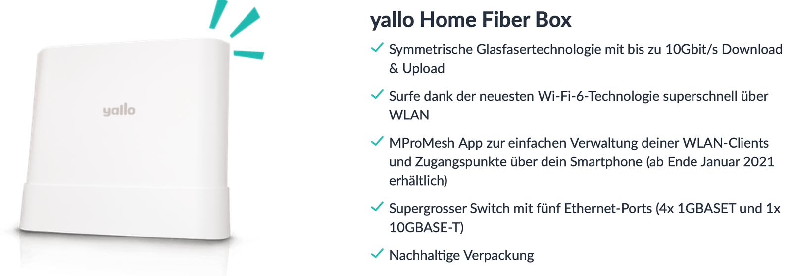 Yallo Router Yallo lanciert Home Fiber - Internet mit 10 Gbit/s für CHF 49.- oder 39 ...