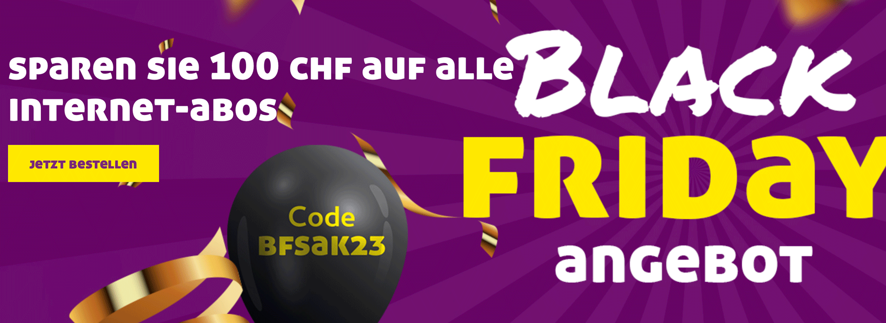 SAK Black Friday 2023 CHF 100.- Gutschein
