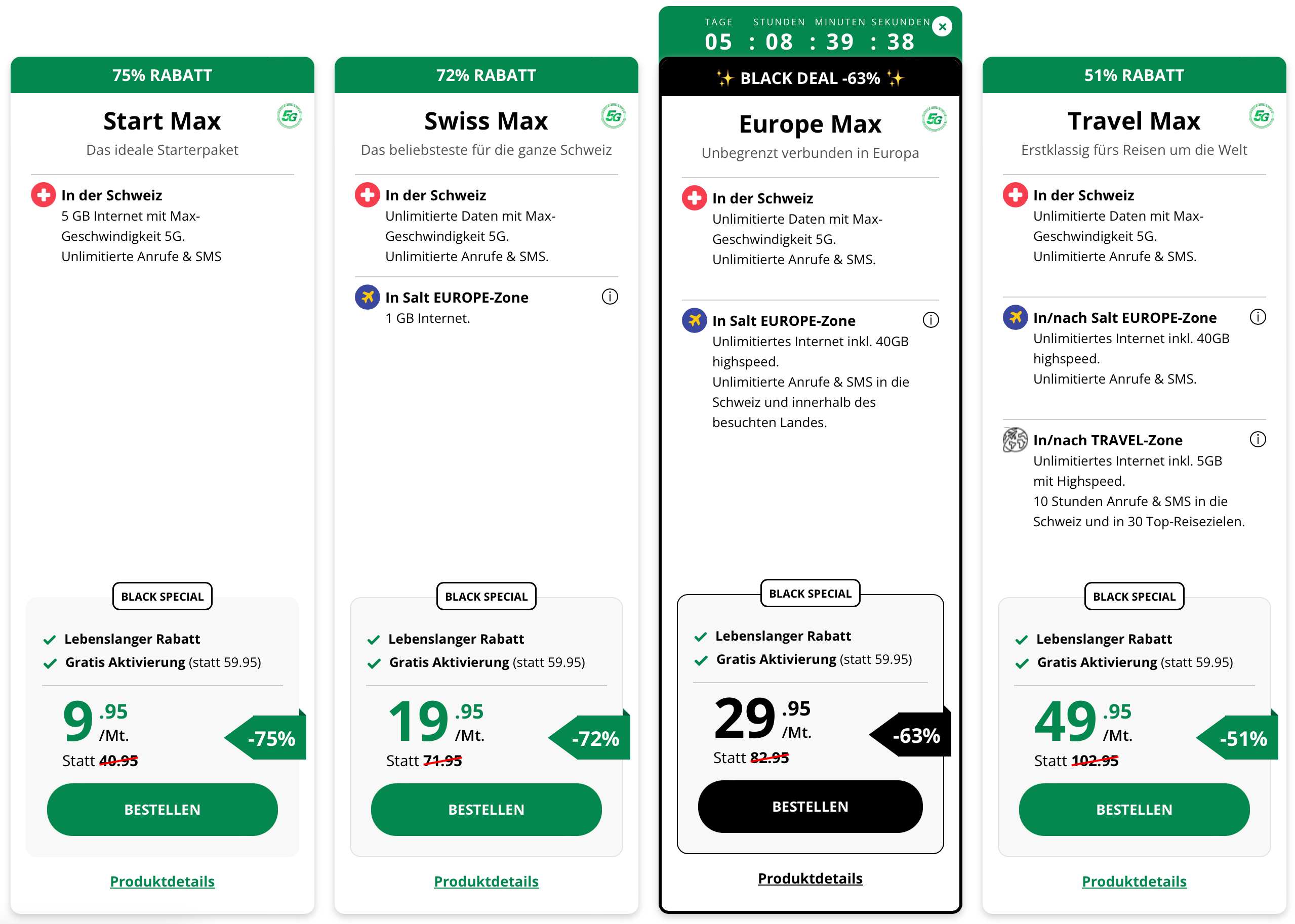 Salt Handy-Abo Black Friday Promo 2024