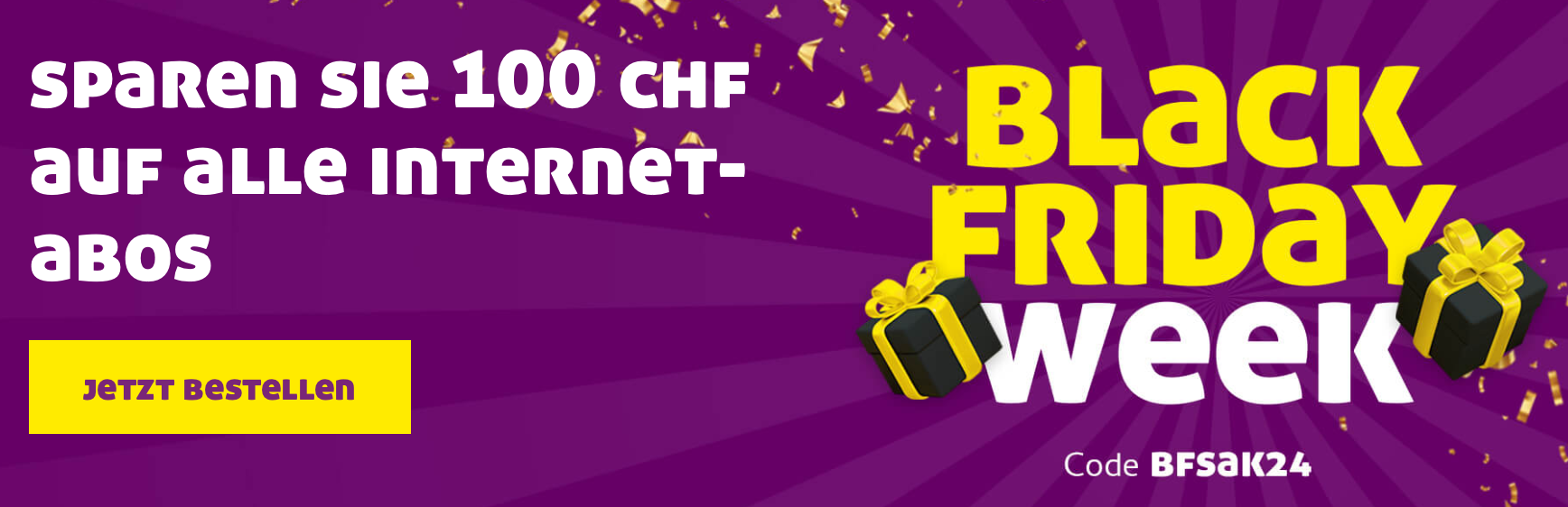 SAK Black Friday 2024 CHF 100.- Gutschein